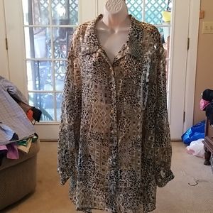 $8. FIRM PRICE The Avenue Animal print top.